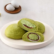 {랑컴퍼니} 찹쌀떡 품은 쫀득 말차크림빵