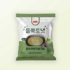 {벨리푸드} 말차 쿠앤크 생크림도넛